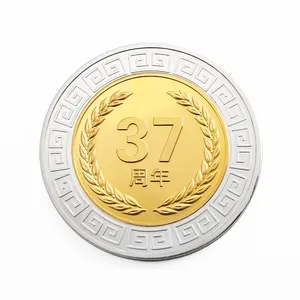 Thiết kế miễn phí dập chết 3D Hợp kim kẽm thách thức đồng xu tùy chỉnh khắc Kim Loại tiền xu đôi kỷ niệm lưu niệm đồng xu