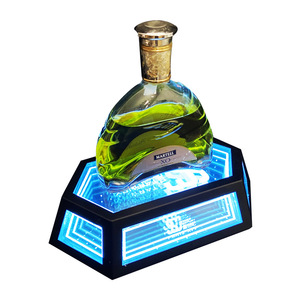 Support à vin lumineux à LED avec lumière bleu glace pour présentoir à spiritueux, utilisation pour fêtes et KTV - Product Image 5