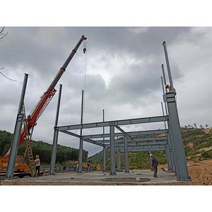 Structures en acier modulaires, maisons préfabriquées légères, services de soudage, pliage et découpe, certifiées ISO, <span class=keywords><strong>toiture</strong></span> en tôle métallique personnalisée - Product Image 3