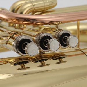 <span class=keywords><strong>Euphonium</strong></span> Bb plat en laiton laqué or, <span class=keywords><strong>prix</strong></span> d'usine professionnel - Product Image 3