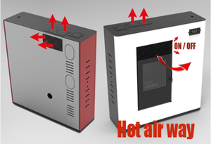 Poêle à granulés <span class=keywords><strong>de</strong></span> <span class=keywords><strong>bois</strong></span> bulgare sans fumée <span class=keywords><strong>de</strong></span> 11 kW avec télécommande - Product Image 4