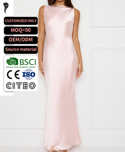 Nuevo Vestido Maxi de Moda con Ajuste Regular, Espalda Descubierta y Abertura, Elegante y Dulce, para Cóctel y <span class=keywords><strong>Fiesta</strong></span> de Noche - Product Image 1