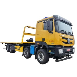 Factory Direct Sale FOTON 25 Ton 8x4 <b>Flatbed</b> Wrecker <b>Truck</b> Heavy Duty Towing Equipment - Product Image 5