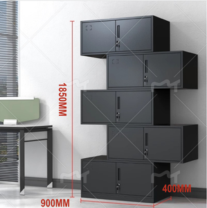 Armoire de classement en acier à 2 portes, armoires de rangement métalliques, mobilier de bureau - Product Image 2