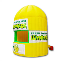Publicité impression bannière gonflable bonbons nourriture boisson événement stand tente personnalisé Stand Bar gonflable limonade stand