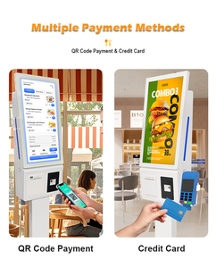 Kiosque numérique en libre-service ODM OEM de 21,5 à 27 pouces avec <span class=keywords><strong>paiement</strong></span> par code QR, imprimante de terminal de <span class=keywords><strong>paiement</strong></span> pour la commande de restauration rapide - Product Image 3