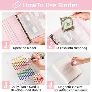 Couples Offre Spéciale 100 jours pour sauver le défi <span class=keywords><strong>Livre</strong></span> d'épargne à feuilles mobiles avec couverture rigide en PU personnalisable - Product Image 4