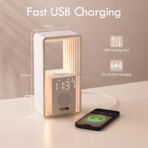 Reloj <span class=keywords><strong>Despertador</strong></span> Digital, Reloj <span class=keywords><strong>Despertador</strong></span> con Luz Nocturna, <span class=keywords><strong>9</strong></span> Sonidos para Ayudar a Dormir, Máquina de Sonidos de Ruido Blanco, Puerto de Carga USB - Product Image 5