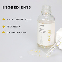 Sérum Visage Anti-Âge Aixin à l'Or 24K, Acide Hyaluronique et Vitamine C – Formule Liquide pour Éclat, Fermeté et Blanchiment