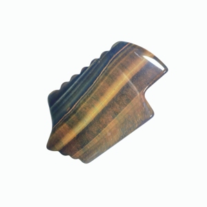 Rodillo de Masaje Facial de Piedra Ojo de Tigre, Herramienta Reafirmante de la Piel para Uso Doméstico - Product Image 1