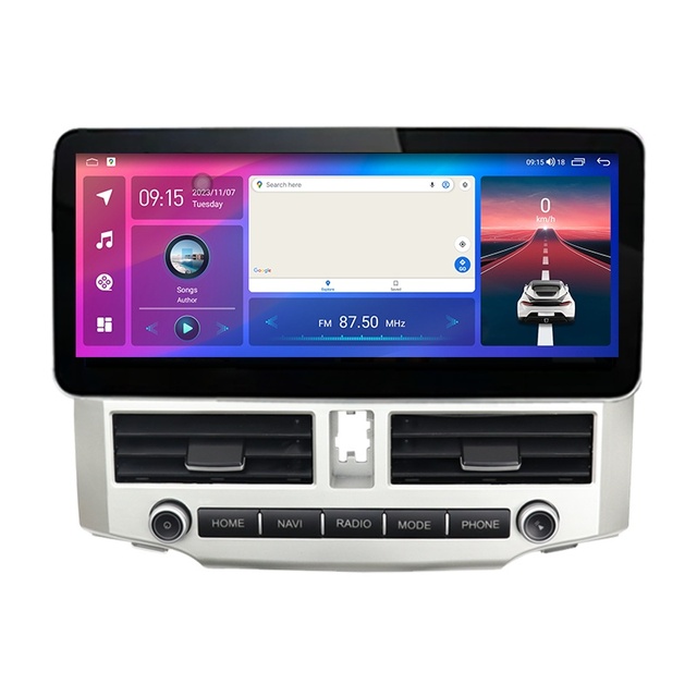 AIJALV Supplier Car Screen 12.3IN for TOYOTA RUNNER 2010-2015 Frame Android Tablet Panel Interior Parts Faceplate Accessories