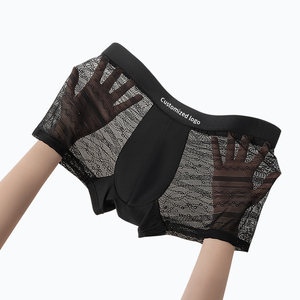 Boxer da Uomo Ultra-Sottili Traspiranti in Maglia, Stile Trunks Estivi a Vita Media, Eco-Friendly, Antibatterici, Intimo Maschile - Product Image 5