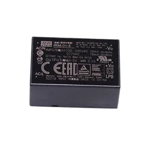 Meanwell IRM çıkışlı 24V açık çerçeve 42mA 1W tek DC güç kaynağı