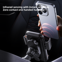 Support de téléphone intelligent à commande tactile pour voiture, chargeur sans fil rapide 66W, support de fixation automatique pour grille d'aération, support de chargeur pour smartphone