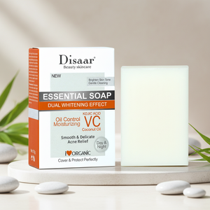 Jabón Aclarante con Ácido Kójico Disaar con Vitamina C y Aceite <span class=keywords><strong>de</strong></span> <span class=keywords><strong>Coco</strong></span> para Aclarar las Manos Oscurecidas, Jabón <span class=keywords><strong>de</strong></span> Belleza para una Piel Radiante - Product Image 1