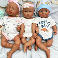 Poupées Reborn en Silicone Plein Corps de 18 Pouces, Personnalisées OEM, Réalistes comme des Nouveaux-nés, pour Compagnon de Jeunesse et Soulagement de la Solitude