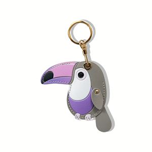 Pu Toucan-Shaped <b>Bag</b> Purse <b>Charm</b> Tote & Backpacks Leather Bird Keychain Pendant for Gifts - Product Image 3