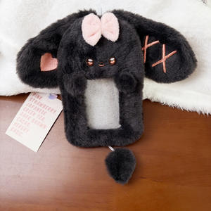 OEM Lovely Kpop Plush Photocard mangas colgante Animal de dibujos animados en forma de felpa Tarjetero con felpa súper suave PP algodón relleno - Product Image 6