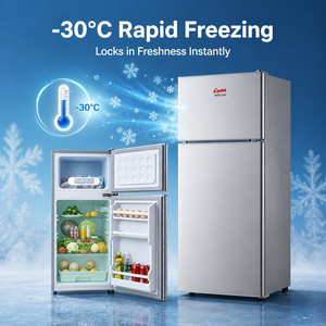 Frigorifero Gome OEM 118L a Doppia Porta a Risparmio Energetico, Congelatore Compatto Indipendente, Mini Frigo per Dormitorio, Hotel, Casa, Silenzioso - Product Image 6