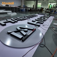 Özel 3D Ön Aydınlatmalı Kanal Harfli Dış Mekan LED Tabelası, İşletme Reklamı için Işıklı Logo Işık Kutusu, Mağaza, Dükkan, Otel için