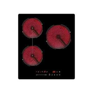 Oem/Odm Electrodoméstico de cocina multifunción Panel de vidrio negro <span class=keywords><strong>Placa</strong></span> caliente 3 quemadores Estufa infrarroja - Product Image 1