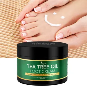 Private Label Natuurlijke Hand-En Voetverzorgingscrème Peptide Whitening Reparatie Hydraterende Tea Tree Olie Voetcrème Voor Gebarsten Hielen