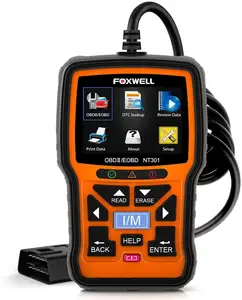 FOXWELL-herramienta de diagnóstico automotriz Foxwell NT301, escáner automotriz Original OBD2, lector de códigos de error, 2022