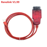Outil de Programmation ECU OBD2 Reno-Link V2.10 pour Codage de Clés ECM, Liens Reno pour Outil de Diagnostic Automobile Renault OBDII