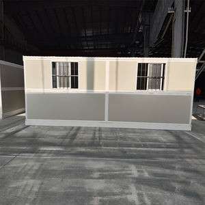 Directo de fábrica, casa de contenedores plegable de 20 pies, estructura de acero prefabricada lista para la escuela, Hotel, uso al aire libre, Panel sándwich - Product Image 4