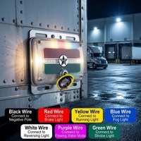 Feu de position latéral LED dynamique séquentiel, étanche et antichoc, pour remorques et camions