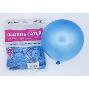 Party Love Latex <b>Balloons</b> 50cm Blue Metallic R12 Party Decoration - Product Image 1