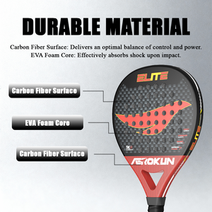 Padel vợt chiều cao hiệu suất sợi carbon padel vợt 3D kết cấu mái chèo vợt cho Spin & an toàn - Product Image 3