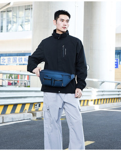 กระเป๋าคาดเอววิ่งแบบสปอร์ตกันน้ำ รุ่น Unisex  ทันสมัย สีดำ สำหรับผู้ชาย - Product Image 4