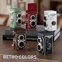 Mini caméra numérique rétro TLR de 1,54 pouce, 1080P FHD, portable, double objectif, vision nocturne, autofocus, caméra vidéo pour la photographie