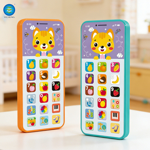 Té<span class=keywords><strong>l</strong></span>éphone jouet rechargeable pour enfants, multifonctionnel, éducatif, avec anglais/<span class=keywords><strong>espagnol</strong></span>/russe, jouet d'apprentissage précoce pour bébés - Product Image 1