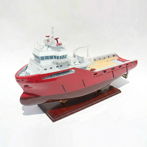Maqueta de Barco Comercial de Madera Hecha a Mano - Réplica a Escala de Buque Remolcador de Carga, Decoración de Escritorio, Thien Ung 01 - Product Image 1