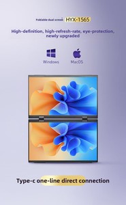 จอภาพพกพาแบบสองหน้าจอขึ้นลงได้ ขนาด 15.6 นิ้ว สำหรับ Ps5 และแล็ปท็อป ขยายหน้าจอ ประสิทธิภาพสูง ความละเอียดสูง - Product Image 5