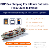Batterie au lithium, expédition maritime de Chine vers l'Irlande, DDP porte à porte, taxes douanières payées, agent de dropshipping, logistique 7j/24