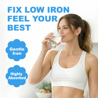 Eisen-Lift-Pulver mit Folat & Natrium für die kognitive Entwicklung von Erwachsenen, Ferritin- & Hämoglobin-Boost – Tägliche Portion