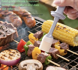 Long Handle Silicone Oil <b>Brush</b> Integrated Oil <b>Bottle</b> High Temperature Resistant Food Grade Reusable Baking - Product Image 4