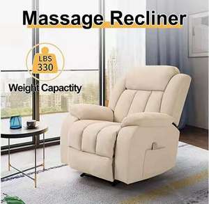 मालिश झुकनेवाला कुर्सी कपड़े गरम Ergonomic लाउंज कुर्सी Overstuffed Reclining कुर्सी सिंगल सोफा के लिए कमरे में रहने वाले - Product Image 2