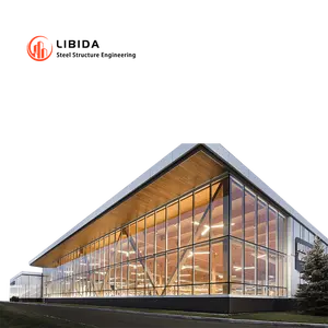 Prefabricated Warehouse Workshop Plant Metal Hangar Shed Construction Industrial Metal Materials Steel Structure Building