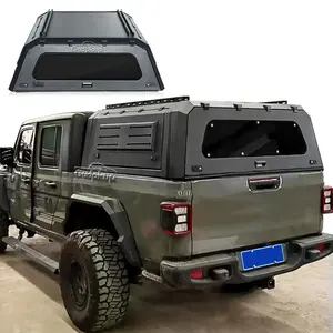 Couverture de tonneau de ramassage en aluminium matériau plat 4x4 toboggan sur camping-car camion topper auvent pour jeep gladiateur hardtop