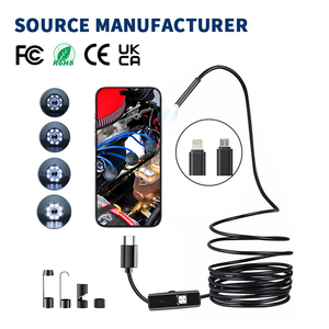 Boroscopio Portátil de 2MP con MOQ Bajo, <span class=keywords><strong>Precio</strong></span> de Fábrica, Cámara para Inspección de Alcantarillado con Accesorios Completos, Resistente al Agua, CMOS, 8 Luces LED, Gran Angular - Product Image 1