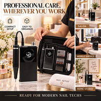 Stylo perceuse à ongles sans fil 45000 tr/min pour manucure et podologie, logo personnalisé