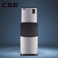 180kg/24H Machine à glace commerciale entièrement automatique Machine à glace fendue en acier inoxydable 1600W