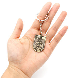 Llavero de Aleación de Zinc 3D con Logo de Club de Fútbol al por Mayor, Regalos de Recuerdo para Aficionados, Llavero Personalizado de Clubes de Ligas de Fútbol Europeas - Product Image 2