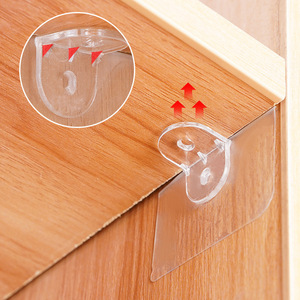 No-drill <b>shelf</b> support fastener, <b>shelf</b> bracket nails, nail-free adhesive support for wardrobes and <b>cabinets</b>, <b>shelf</b> triangular - Product Image 1