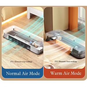 Chauffage électrique mural/de bureau 2-en-1 1800W et <span class=keywords><strong>climatiseur</strong></span>, thermostat réglable, rafraîchisseur d'air automatique pour la maison et les hôtels - Product Image 6