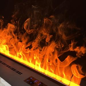 Moderno Caminetto Elettrico 3D con Effetto Fiamma LED, Vapore Acqueo Artificiale e Nebbia - Product Image 4